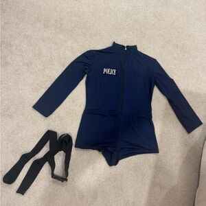 Police Costume Women Bodysuit